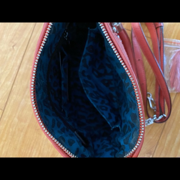 Rebecca Minkoff Leather Orange Red Handbag - Picture 5 of 6